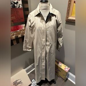 Appleseeds Lined Trench Coat w/Detachable Hood EUC